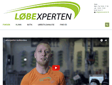 Tablet Screenshot of loebexperten.dk